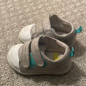 Ten Little Everyday Original sneakers, light grey fabric, size 5